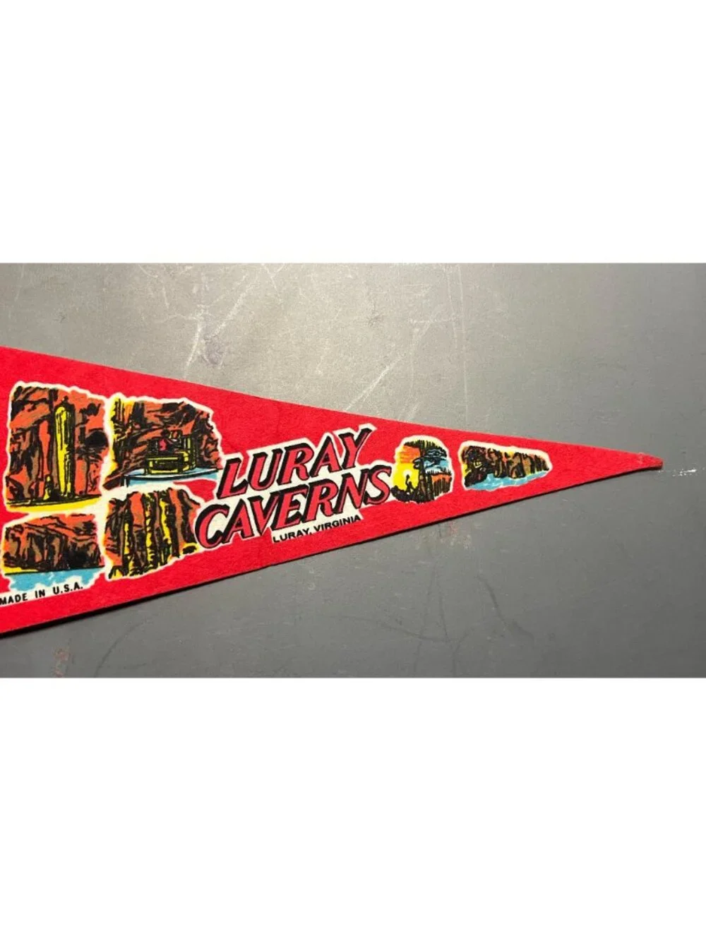 Vintage Luray Caverns Luray, VA pennant